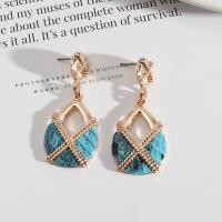 Zinc Alloy Drop Earring, fashion jewelry & for woman 