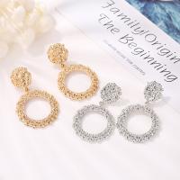 Zinc Alloy Drop Earring, plated, fashion jewelry & for woman 