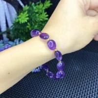 Quartz Bracelets, Amethyst, for woman, purple Approx 40 cm 