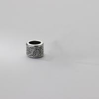 серебряный бисер распорки, 925 пробы, ювелирные изделия моды & DIY 7.6mm, продается PC