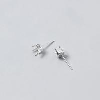 Sterling Silver Stud Earring, Argent sterling 925, bijoux de mode & normes différentes pour le choix, Vendu par paire