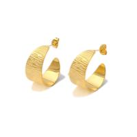 Stainless Steel Stud Earring, 304 Stainless Steel, gold color plated & for woman & hollow, 8-25mm 