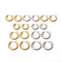 Stainless Steel Huggie Hoop Earring, 304 Stainless Steel, Vacuum Ion Plating & for woman, 16.5-23mm 