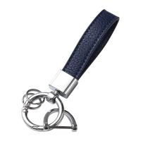 Zinc Alloy Key Clasp, Cowhide, with Zinc Alloy, Unisex 