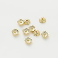 Brass Bead Cap, fashion jewelry & DIY 7mm,1.6mm 