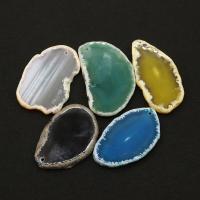 Mixed Agate Pendants, irregular, Carved, DIY 37x55- 