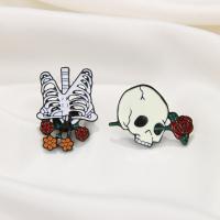 El esmalte Broche, Acrílico, Calavera, Diseño de Halloween & diferentes estilos para la opción, más colores para la opción, Vendido por UD