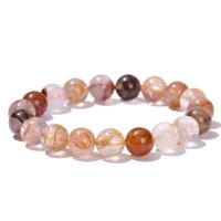 Quartz Bracelets, Golden Healer Quartz, Round, fashion jewelry & for woman, 10mm Approx 7 Inch 