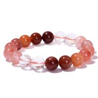 Quartz Bracelets, Red Quartz, Round & for woman Approx 7 Inch 