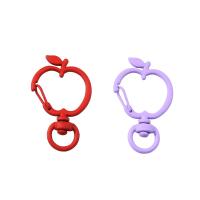 Zinc Alloy Key Clasp, Apple, stoving varnish, DIY 