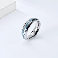 Anillo de dedo de acero Titanium de, Partículas de acero, Joyería & diverso tamaño para la opción, más colores para la opción, Vendido por UD