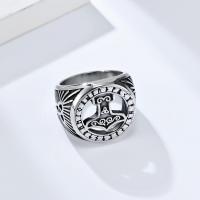 Anillo de dedo de acero Titanium de, Partículas de acero, Joyería & diverso tamaño para la opción, más colores para la opción, Vendido por UD