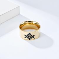 Anillo de dedo de acero Titanium de, Partículas de acero, Joyería & diverso tamaño para la opción, más colores para la opción, Vendido por UD