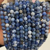 Synthetic Gemstone Beads, Round, DIY blue 