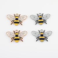 Zinc Alloy Enamel Pendants, Bee, plated, DIY Approx 1.8mm, Approx 