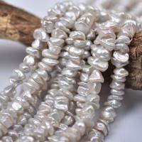 Baroque Cultured Freshwater Pearl Beads, DIY, white, 5-7mm Approx 37-38 cm 