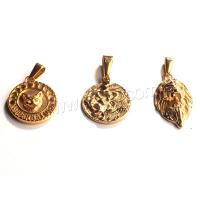 Stainless Steel Animal Pendants, 304 Stainless Steel, Vacuum Ion Plating, DIY golden 