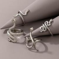 Zinc Alloy Finger Ring, plated, 4 pieces & fashion jewelry & Unisex 