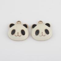 Zinc Alloy Enamel Pendants, Panda, gold color plated, DIY, mixed colors Approx 1.5mm, Approx 