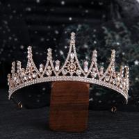 Bridal Tiaras, Zinc Alloy, plated, fashion jewelry & for woman & with rhinestone Inner Approx 150mm 