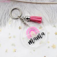 Acrylic Key Chain, fashion jewelry 30mm 