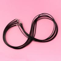 Gewachste Nylon Halsband, 925 Sterling Silber, mit Koreanisch+Korea, platiniert, unterschiedliche Länge der Wahl & DIY & verschiedene Größen vorhanden, verkauft von PC