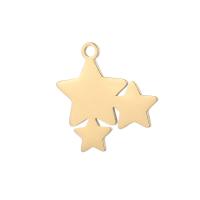 Stainless Steel Star Pendant, 304 Stainless Steel, Vacuum Ion Plating, DIY 