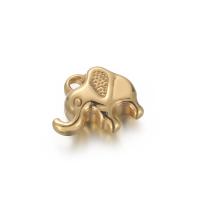 Stainless Steel Animal Pendants, 304 Stainless Steel, Elephant, Vacuum Ion Plating, DIY 