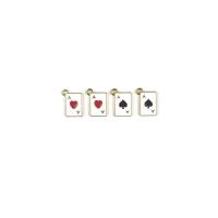 Zinc Alloy, Poker, gold color plated, DIY & enamel Approx 