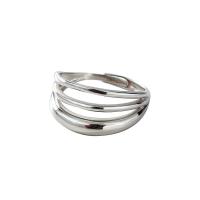 Anillo de Plata Ley, Plata de ley 925, chapado, Joyería & para mujer, más colores para la opción, diámetro interior:aproximado 17mm, Vendido por UD