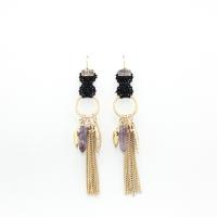 Zinc Alloy Drop Earring, fashion jewelry & for woman, 100mm 