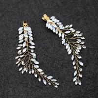 Alligator Hair Clip, Zinc Alloy, fashion jewelry & for woman & with rhinestone 