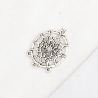 Hollow Zinc Alloy Connector, Dream Catcher, antique silver color plated, DIY & 1/1 loop, 3mm 