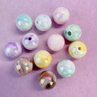 Plating Acrylic Beads, Round, DIY 16mm 