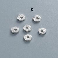 Sterling Silver Spacer Beads, 925 Sterling Silver, plated, DIY silver color 