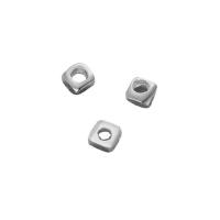 Sterling Silber Spacer Perlen, 925 Sterling Silber, plattiert, DIY, Silberfarbe, 1.5x1.5x0.8mm, verkauft von PC