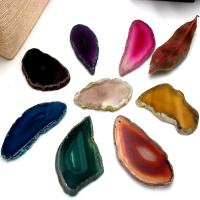 Mixed Agate Pendants, irregular, DIY 30-65x6-7mm 