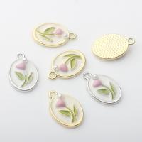 Zinc Alloy Enamel Pendants, plated, DIY 