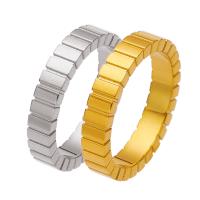 Anillo de dedo de acero Titanium de, Partículas de acero, chapado, diverso tamaño para la opción & para mujer, más colores para la opción, Vendido por UD