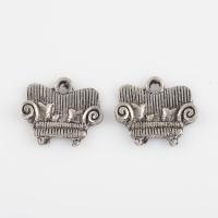 Zinc Alloy Jewelry Pendants, plated, DIY Approx 1.6mm 