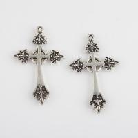 Zinc Alloy Cross Pendants, plated, DIY Approx 1.6mm 