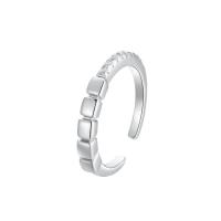 Anillo de dedo Zirconia Micro Pave Sterling Silver Cubic, Plata de ley 925, Joyería & micro arcilla de zirconia cúbica & para mujer, 3mm, Vendido por UD