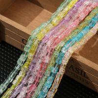 Glass Beads, Square, stoving varnish, DIY Approx 38-40 cm 