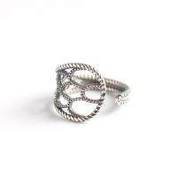 Bague en argent , Argent sterling 925, Finition antique, bijoux de mode & pour femme & creux Vendu par PC