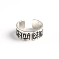 Bague en argent , Argent sterling 925, gravé, bijoux de mode & pour femme Vendu par PC