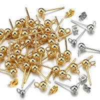 Stainless Steel Earring Stud Component, 304 Stainless Steel, plated, DIY 