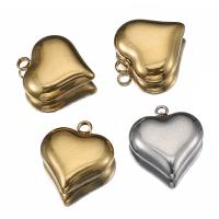 Stainless Steel Heart Pendants, 304 Stainless Steel, plated, DIY Approx 1.5mm 