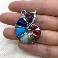 Gemstone Jewelry Pendant, Natural Stone, with Lapis Lazuli & Tiger Eye, multifunctional & DIY 