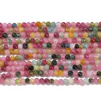 Perles de Tourmaline naturels, Rond, poli, DIY & styles différents pour le choix, 2.8mm, Environ Vendu par brin