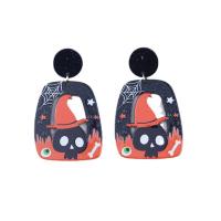 Acrylic Stud Earring, Halloween Design & fashion jewelry & for woman 